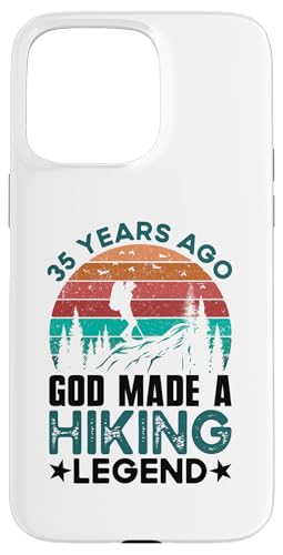 35. Geburtstag Hiker Mountain 35 Years Old Hiking Lover Hülle für iPhone 15 Pro Max von Hiking Birthday Designs for Hiking Lovers