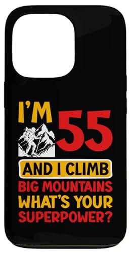 55. Geburtstag Hiker Mountain 55 Years Old Hiking Lover Hülle für iPhone 13 Pro von Hiking Birthday Designs for Hiking Lovers