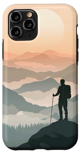 Abenteuer bei Sonnenuntergang am Berg Hülle für iPhone 11 Pro von Hiking Designs by Dennex