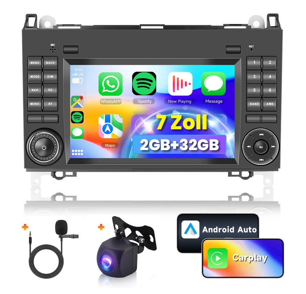 Hikity Android 13.0 2Din 7'' HD 1080P WIFI GPS Rückfahrkamera dvd Autoradio (Digitalradio (DAB) von Hikity