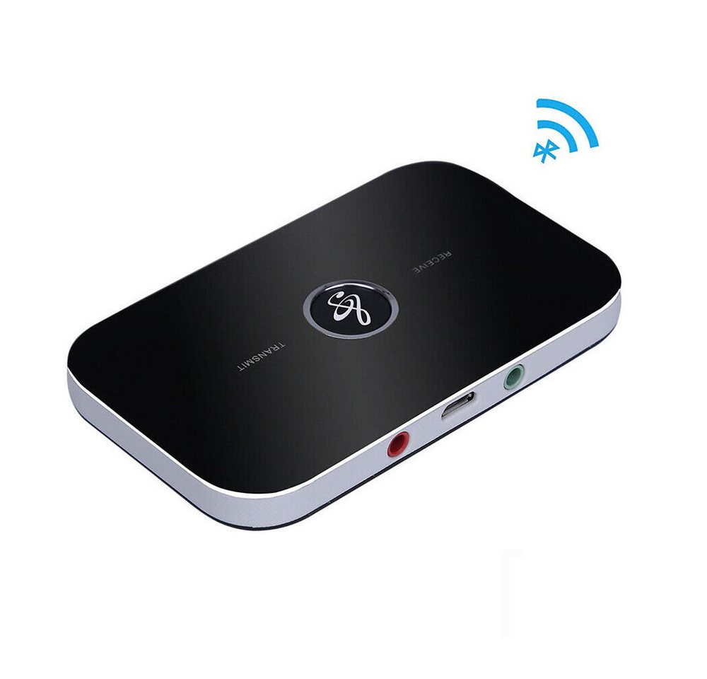 Hikity Bluetooth 5.0 Transmitter Empfänger Sender 2in1 Aux Audio Adapter Adapter TV Kopfhörer, Wireless Audio Streaming zu Empfänger Sender Audioverstärker von Hikity