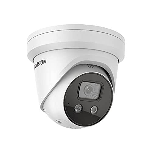 Hikvision DS-2CD2386G2-ISU/SL(2.8mm)(C) Turret Überwachungskamera mit 8 Megapixel, bis zu 30m Beleuchtung, professionelle Überwachungskamera, Acusense Kamera mit Fehlalarmfilter, 1 Stück (1er Pack) von Hikvision