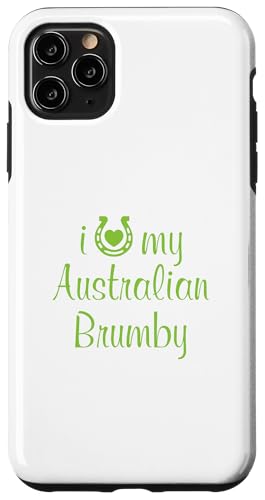 Ich liebe meinen australischen Brumby Horse Equestrian Show Trainer Hülle für iPhone 11 Pro Max von Hip Apparel