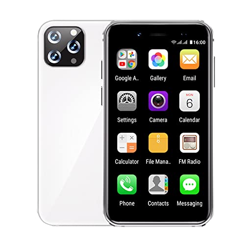 Hipipooo Kleine Mini-Handys 3G Dual-SIM-Android-Telefon ohne Sperre, 2 GB + 32 GB, 3,0-Zoll-HD-Display, 1100-mAh-Akku, 2 MP + 5 MP-Kamera, Android 8.1 Student Mini Smartphone von Hipipooo
