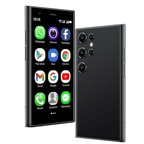 Hipipooo Mini 3G entsperrtes Mobiltelefon, 3-Zoll-Android 8.1-System, Dual-SIM-Karten, 2MP+0,3MP-Kamera, 1000-mAh-Akku, kleines Kinderhandy, 2GB +16GB(Schwarz) von Hipipooo