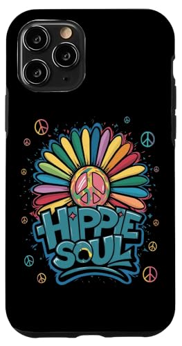 Hülle für iPhone 11 Pro Hippie Flower Peace Soul Love Happy von Hippie Flower Peace Soul Love Happy