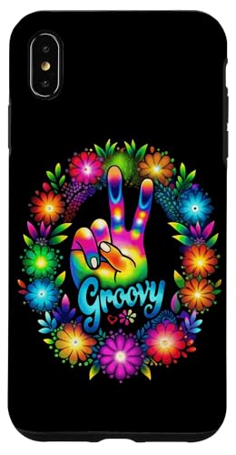 Hülle für iPhone XS Max Hippie Flower Peace Soul Love Happy von Hippie Flower Peace Soul Love Happy