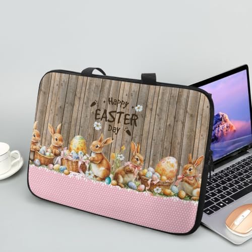 Hiseng Ostern Laptop-Taschen Laptoptasche 10-17 Zoll Laptop Tasche Business Büro Arbeit Computertasche Schlanke Notebook Tasche (12",H) von Hiseng