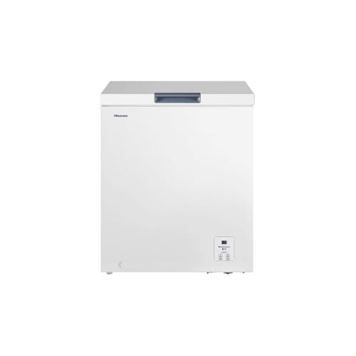 Hisense FT184D4AWYE - Horizontale Gefriertruhe, Korb mit Griff, elektronische Temperaturregelung, mit 142 l Nutzvolumen, leise, 40 dBA, Weiß von Hisense