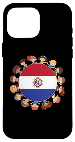 Hülle für iPhone 16 Pro Max Paraguayische Flagge, hispanisches Erbe Monat, Paraguay, Kinder von Hispanic Heritage Month For Kids Boys Girls