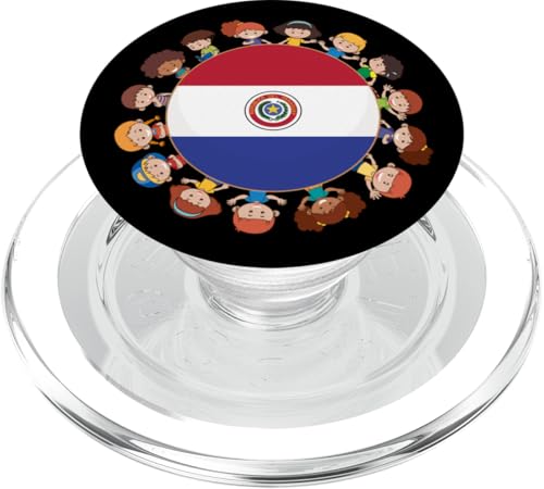 Paraguayische Flagge, hispanisches Erbe Monat, Paraguay, Kinder PopSockets PopGrip für MagSafe von Hispanic Heritage Month For Kids Boys Girls