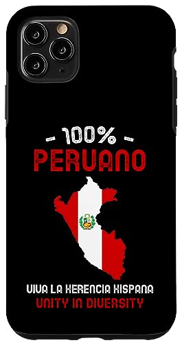 Hülle für iPhone 11 Pro Max 100% Peruano Peru Flagge Kart Hispanisches Erbe Monat von Hispanic Heritage Month by Daisie's