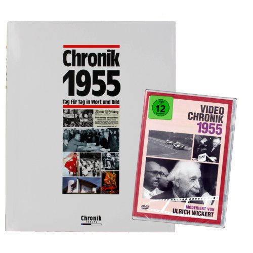 Chronik-Duo 1955, Geschenkset Buchchronik 1955 + DVD Chronik von Historia