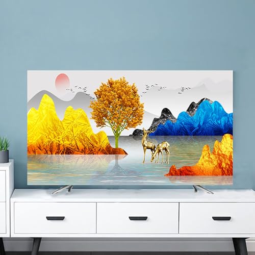 Hixingo TV Schutzhülle für Den, Moderne 32 bis 80 Zoll Hülle Bezug Staubschutz für Fernsehen Und Monitor TV-Abdeckung Fernsehschutz Für Zuhause Innenbereich (40-43"(102x65cm),See) von Hixingo