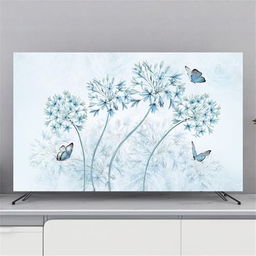 Hixingo TV Staubschutzhülle, 3D Blume Muster TV Abdeckung Staubschutzhülle TV Abdeckung Schutzhülle Fernseher Fernsehabdeckung TV Schutzhülle Universal (37-39inch,Schmetterling A) von Hixingo