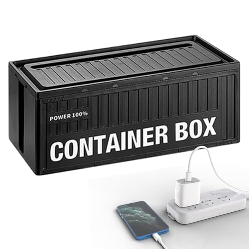 Dustproof Desk Organizer Heat Dissipation, Organizer Box Cable, Management Large Container Shape Cable Organizer, Dustproof Desk Organizer, Lid Surge Protector, Easy to Use, Portable for Sockets von Hjatirace