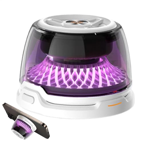 Hjatirace Magnetischer drahtloser Lautsprecher, RGB Light Laut Stereo -Lautsprecher, lauter klarer Stereo -Sound, 2.4x2,4x2,36 Zoll, einfach zu bedienen, tragbar für Laptops -Handys von Hjatirace