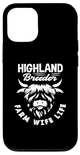 Hülle für iPhone 14 Highland Breeder Farm Wife Life Highland Cow von Hochlandkuh Bauern Züchter Hochlandrind Bekleidung