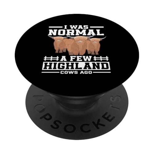 Ich War Normal Vor Ein Paar Highland Kühen PopSockets mit austauschbarem PopGrip von Hochlandkuh Bauern Züchter Hochlandrind Bekleidung