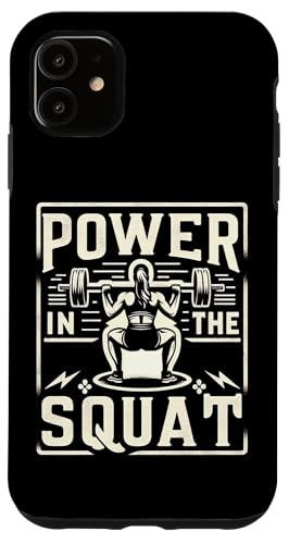 Hülle für iPhone 11 Power in the Squat |-- von Hocken Bekleidung