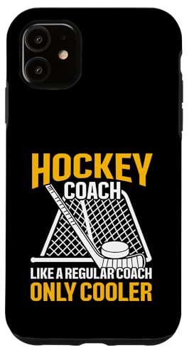 Hülle für iPhone 11 Eishockey-Trainer Papa von Hockey Coach Gifts for Men Women