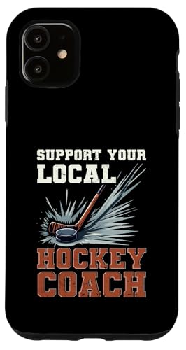 Hülle für iPhone 11 Eishockey-Trainer Papa von Hockey Coach Gifts for Men Women