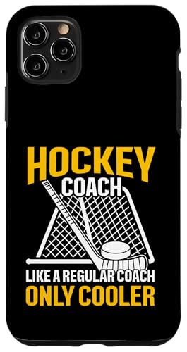 Hülle für iPhone 11 Pro Max Eishockey-Trainer Papa von Hockey Coach Gifts for Men Women