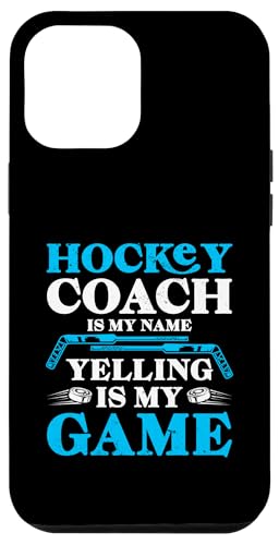 Hülle für iPhone 12 Pro Max Eishockey-Trainer Papa von Hockey Coach Gifts for Men Women