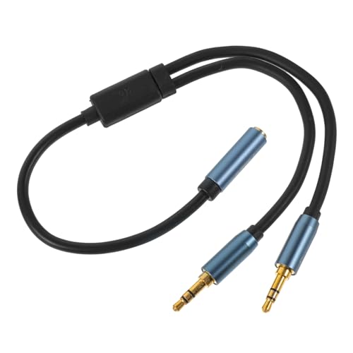 Hoement 1 Stück Eins Kopfhörer Mikrofon Y Splitter Kabel Für Audio Langlebiger Adapter Für Verstärker Und Kabelkopfhörer Ideal Für Smartphones Tablets Und Laptops von Hoement