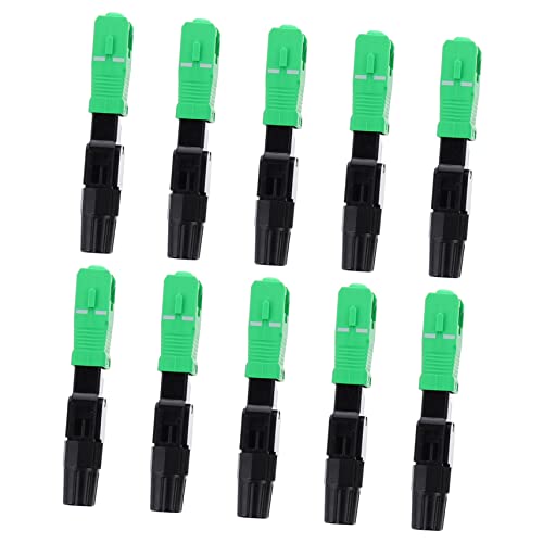 Hoement 10 Stk Verbinder Netzwerkmanagement-ausrüstung Glasfaseradapter Koppler Kalter Stecker Neues Modell Schnelle Anschlüsse Faseroptischer Koppler Glasfaseranschluss Black Plastik von Hoement