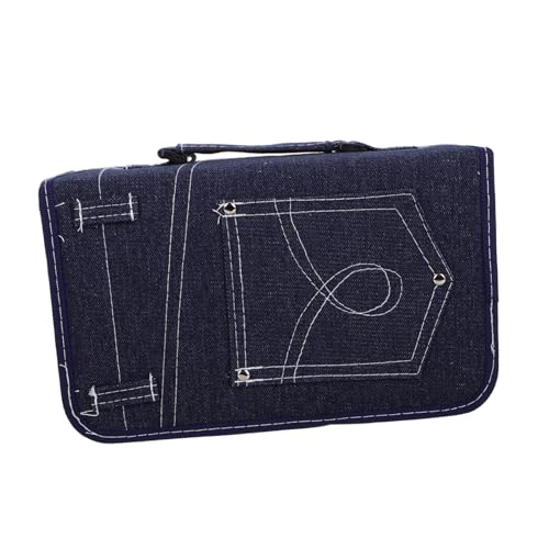 Hoement 128 Denim Disc Aufbewahrungstasche DVD CD Juwelenpaket CD Taschen CD Beutel Disc Taschen Disc Organizer Disc Aufbewahrungshalter Transparente CD Paket Aufbewahrungstasche von Hoement