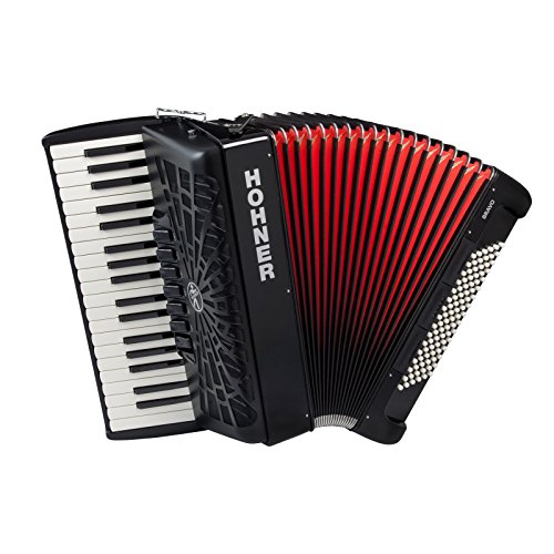 Hohner Bravo Line Facelift III Chromatisches Piano-Akkordeon mit Tasche 96 Bass Schwarz Hohner Bravo Line Facelift III Chromatisches Piano-Akkordeon mit Tasche 96 Bass Schwarz von HOHNER