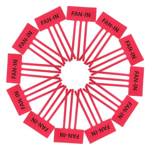 Hohopeti 10 Blätter Streamer-label Aufkleber-etikett Luftstrom-anzeigeaufkleber Klimaanlage Zeichen Hinweisaufkleber Aufkleber Klimaanlage Aufkleber Abziehbilder Beschichtetes Papier Rot von Hohopeti
