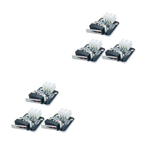 Hohopeti 6 Stk Endschalter Endstop 3D-Drucker Schrittmotor Mechanischer Endanschlag 3 Pro-Upgrades Endanschlag für 3D-Drucker 3d drucker ersatz 3D-Drucker passend begrenzt Plastik Black von Hohopeti