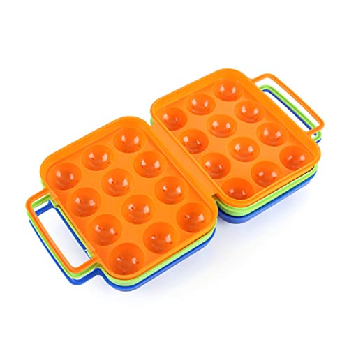 Hohopeti Eierbehälter für 6 Eier egg tray eier aufbewahrung Eierbox für Camping Eierkisten Eierbox für Eier Karton Mini-Milchkanne Halter für gekochte Eier Eierträger Eierhalter Green von Hohopeti