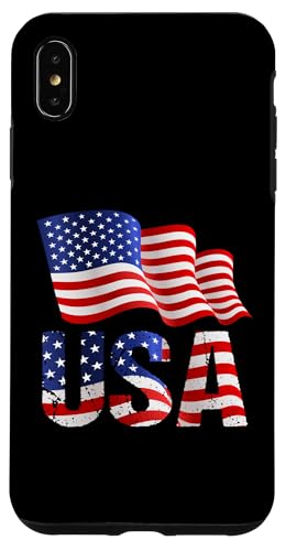 USA Amerikanische Flagge Patriotische Amerikanische 4. Juli Hülle für iPhone XS Max von Holiday/4th of July