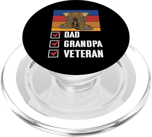 Papa, Opa, Lieblingsfeiertag, Veteranentag PopSockets PopGrip für MagSafe von Holiday/Veterans Day