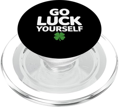 Patrick's Day Go Luck Yourself Lustiges Kleeblatt Irland PopSockets PopGrip für MagSafe von Holiday 365