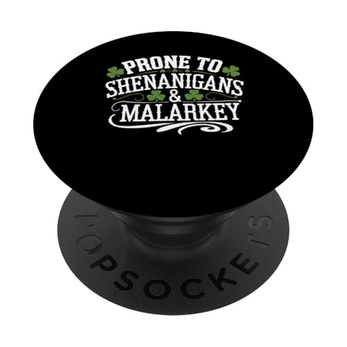 Patrick's Day Malarkey Irland Lustiges Geschenk PopSockets Klebender PopGrip von Holiday 365