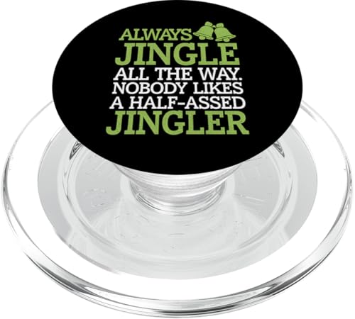 Weihnachts-Jingle Bells klingeln immer den ganzen Weg Lustiges Weihnachten PopSockets PopGrip für MagSafe von Holiday 365