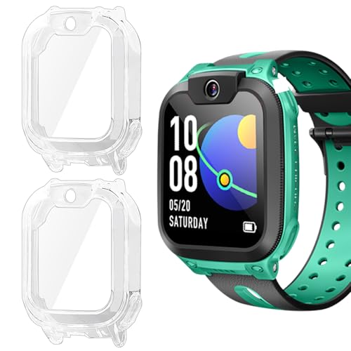 Holilo 2 Stück Hülle Mit für imoo Watch Phone Z1 Rundum Schutzhülle,Vollständige Abdeckung Schutzhülle Ultradünne Kratzfest Schutz Case-Transparent von Holilo