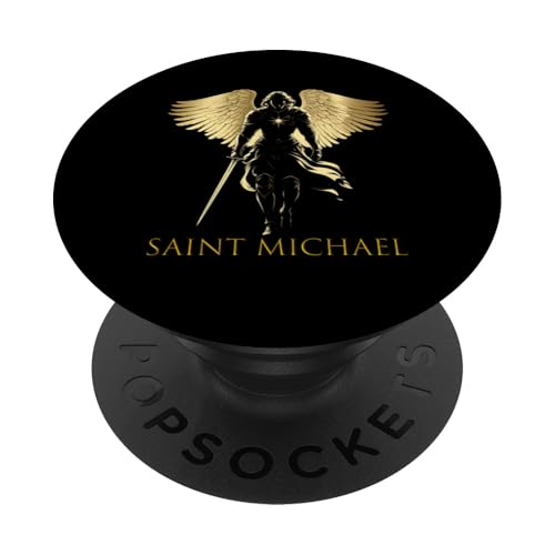 Heiliger Erzengel Michael PopSockets Klebender PopGrip von Holy Art