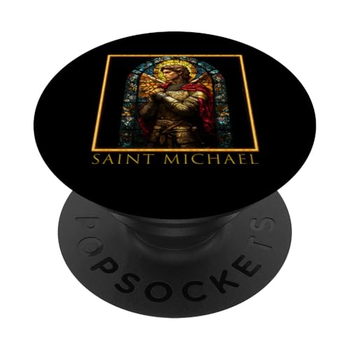 Heiliger Erzengel Michael PopSockets Klebender PopGrip von Holy Art