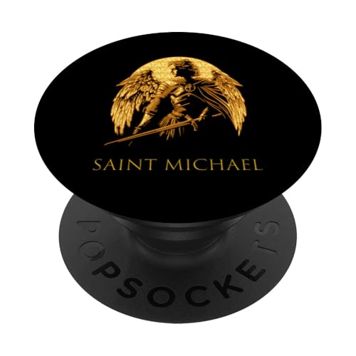 Heiliger Erzengel Michael PopSockets Klebender PopGrip von Holy Art