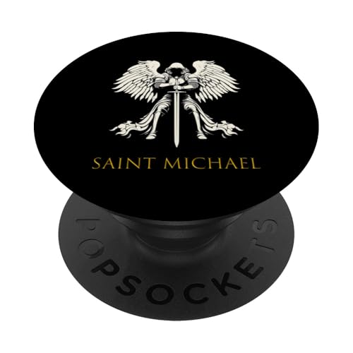 Heiliger Erzengel Michael PopSockets Klebender PopGrip von Holy Art