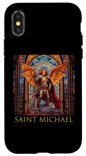 Hülle für iPhone X/XS Heiliger Erzengel Michael von Holy Art