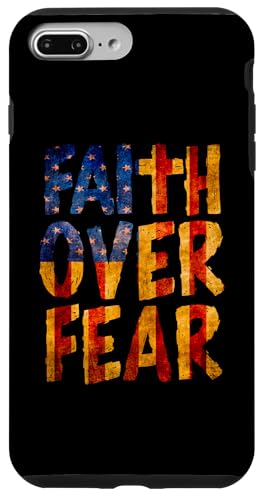 Hülle für iPhone 7 Plus/8 Plus USA-Flagge, patriotisches amerikanisches Geschenk, USA, Glaube über Angst, Gebet von Holy Bible Prayer Spiritual Christian Shirts