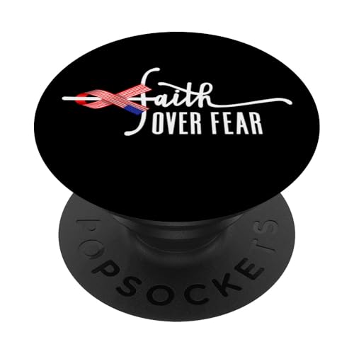 USA-Flagge, patriotisches amerikanisches Geschenk, USA, Glaube über Angst, Gebet PopSockets Klebender PopGrip von Holy Bible Prayer Spiritual Christian Shirts