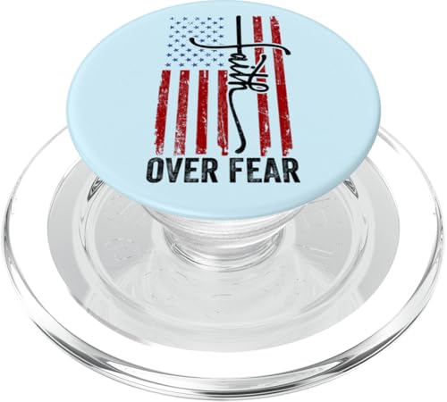 USA-Flagge, patriotisches amerikanisches Geschenk, USA, Glaube über Angst, Gebet PopSockets PopGrip für MagSafe von Holy Bible Prayer Spiritual Christian Shirts