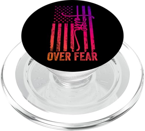 USA-Flagge, patriotisches amerikanisches Geschenk, USA, Glaube über Angst, Gebet PopSockets PopGrip für MagSafe von Holy Bible Prayer Spiritual Christian Shirts